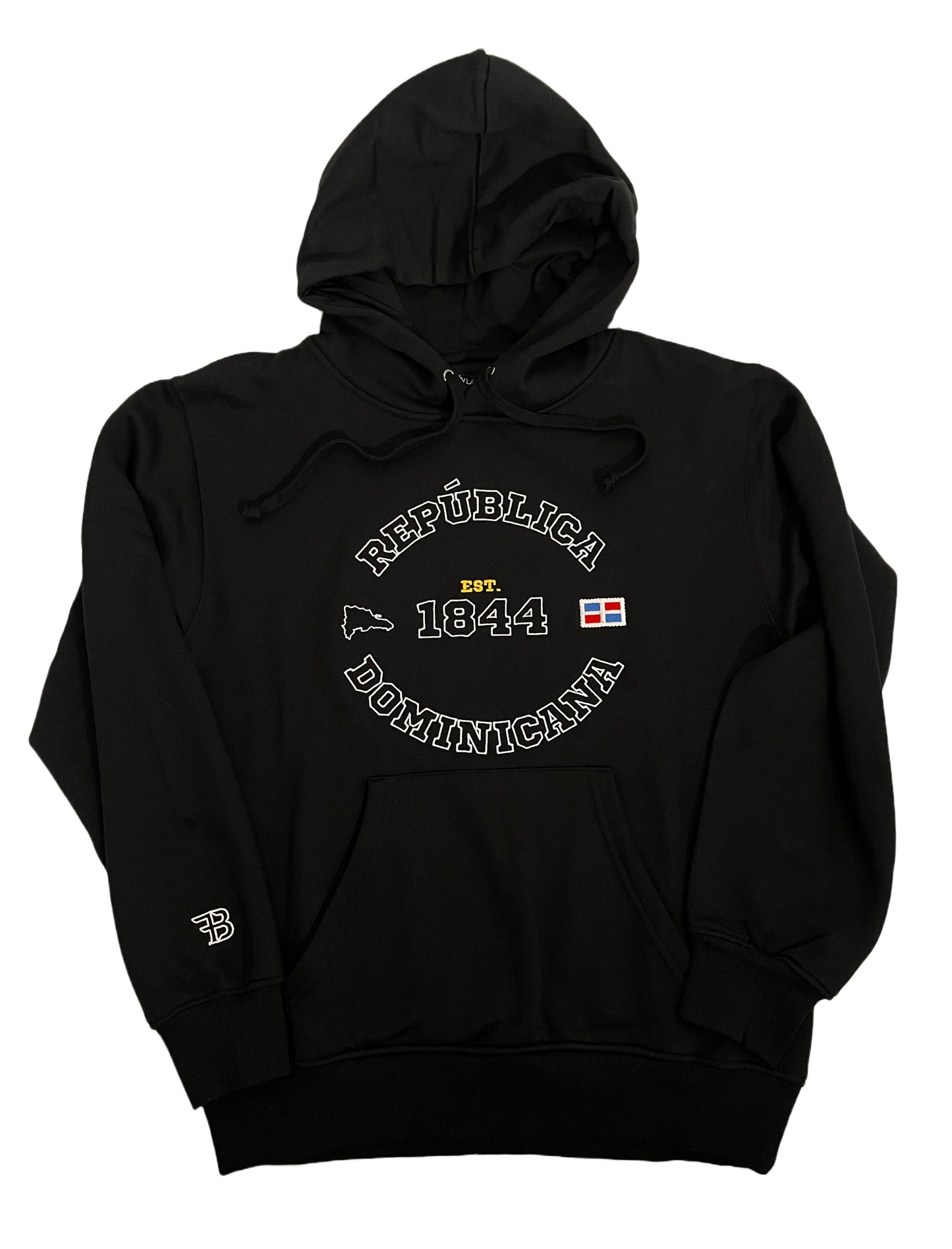 República Dominicana Est. 1844 Hoodie Bordado Manga Larga