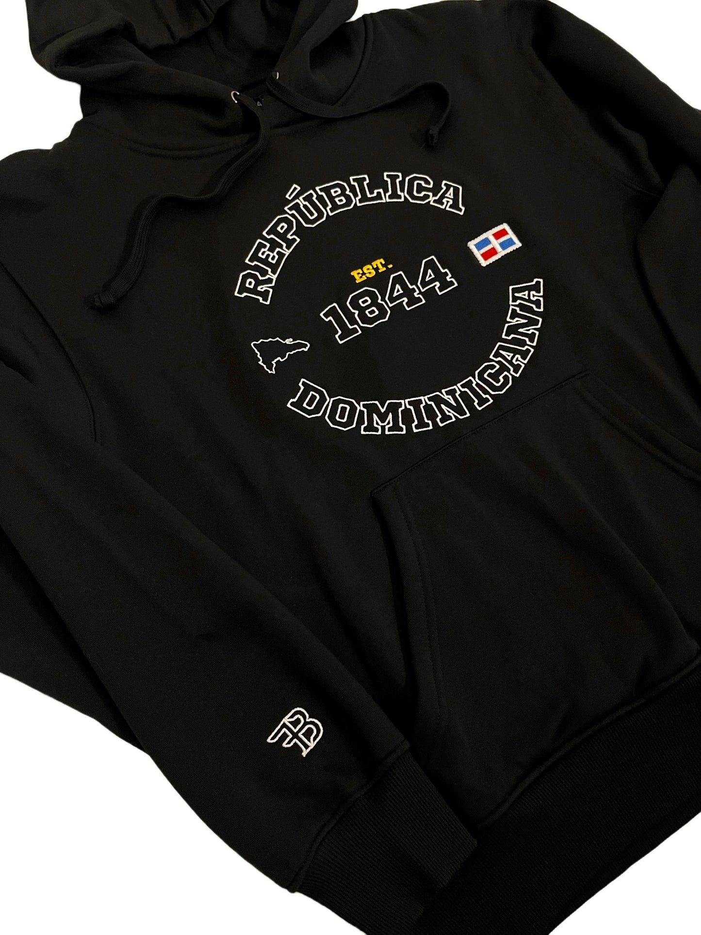 República Dominicana Est. 1844 Hoodie Bordado Manga Larga