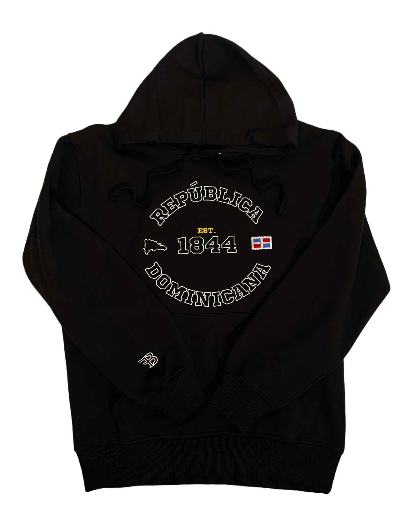 República Dominicana Est. 1844 Hoodie Bordado Manga Larga