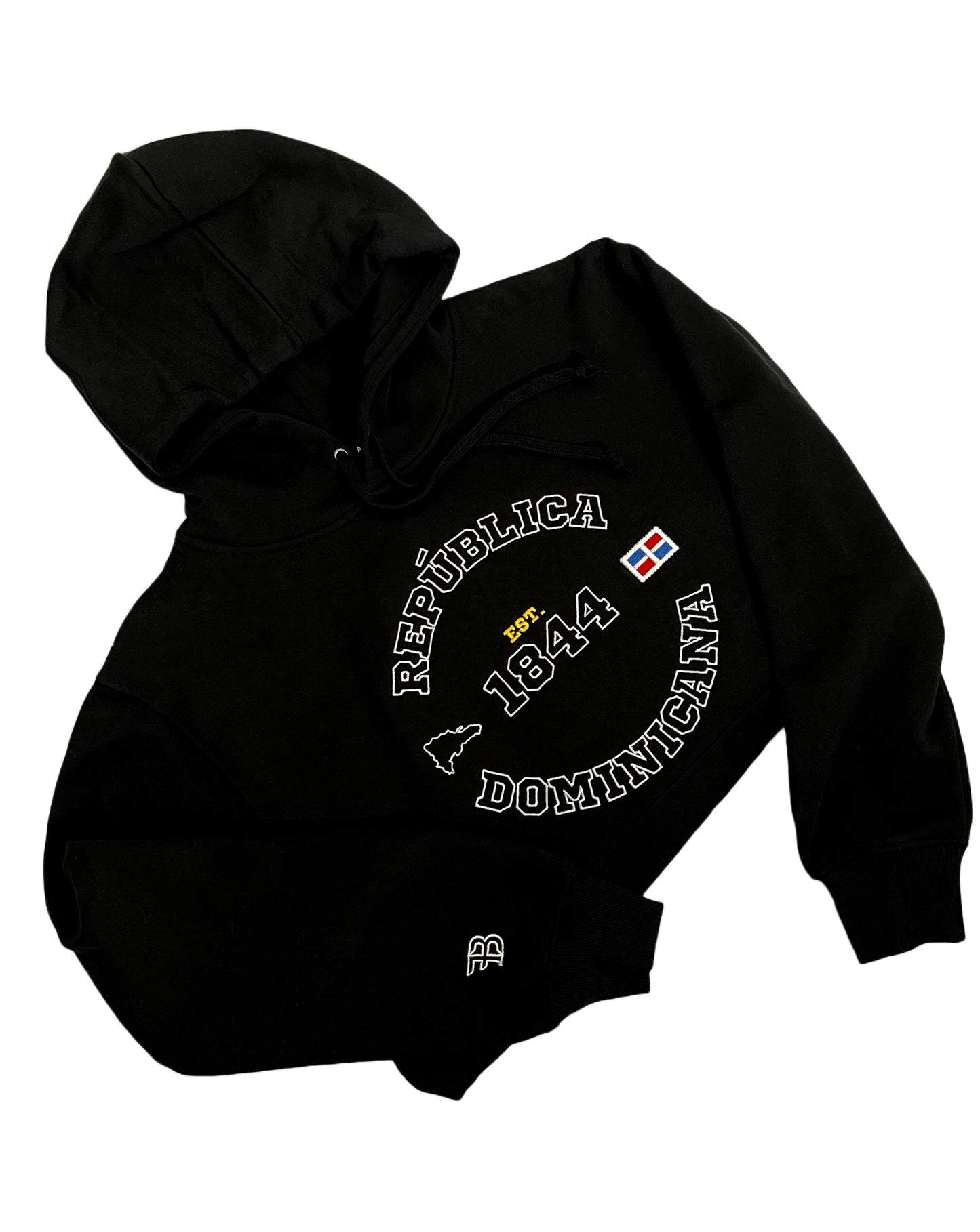 República Dominicana Est. 1844 Hoodie Bordado Manga Larga